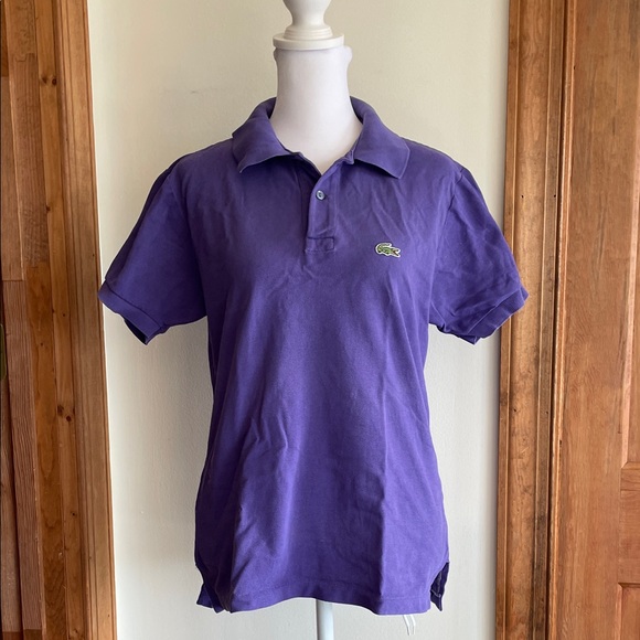 LACOSTE Women’s 1/2 Patron Polo Short Sleeve Shirt in Rich Purple M - Picture 3 of 16